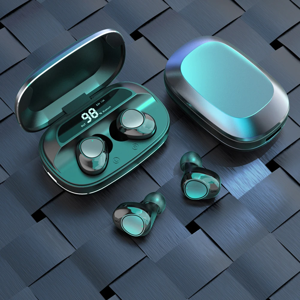 IPX7 водонепроницаемый внешний аккумулятор беспроводной Bluetooth наушники портативный интеллектуальный сенсорный контроль Спорт на открытом воздухе usb зарядка