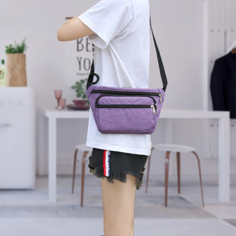 Vilead Waterproof Oxford Women Running Bag Outdoor Sports Fitness Waist Bag Multi-functional Cellphone Cards Holder Chest Bag