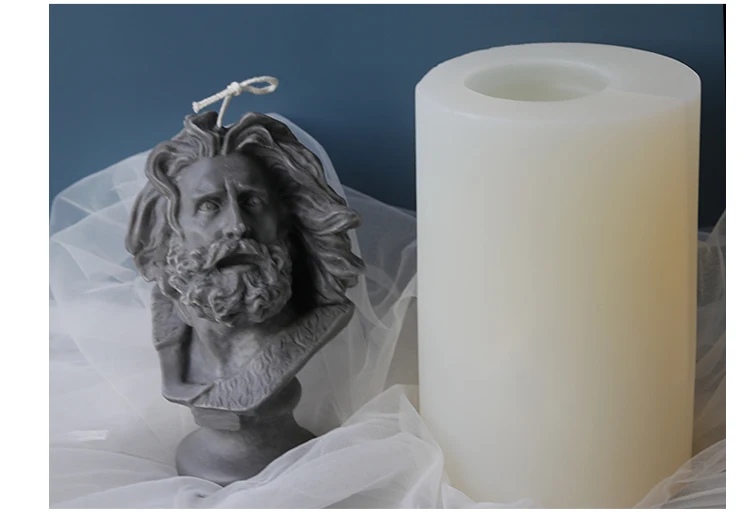 Силиконовая форма Marseille'head, сделай сам, пластырь, силиконовая форма для украшения дома, силиконовые формы для свечей, пчелиный воск, форма для свечей