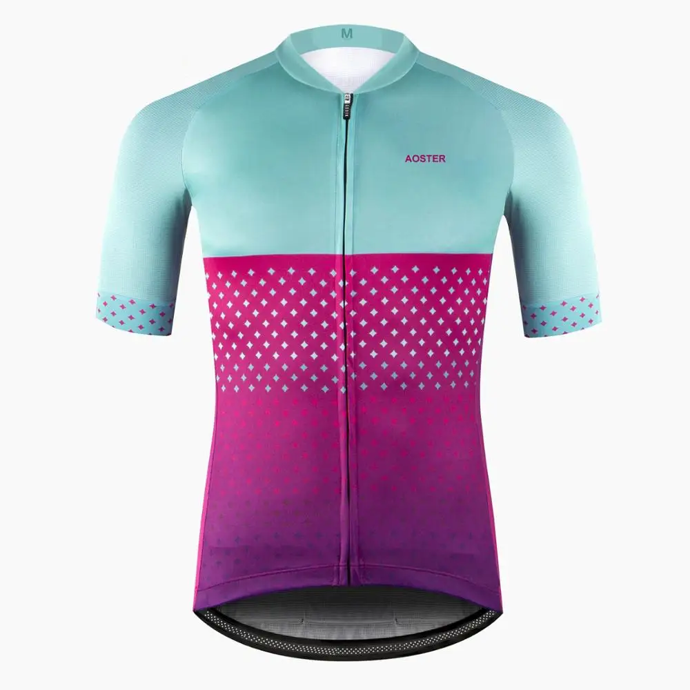 short sleeve Jersey Мужская велосипедная майка MTB горный велосипед велосипедная одежда с коротким рукавом велосипедная одежда AOSTER велосипедная майка - Цвет: short sleeve Jersey