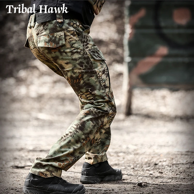 Брюки карго мужские тактические военные камуфляжные штаны много карманов