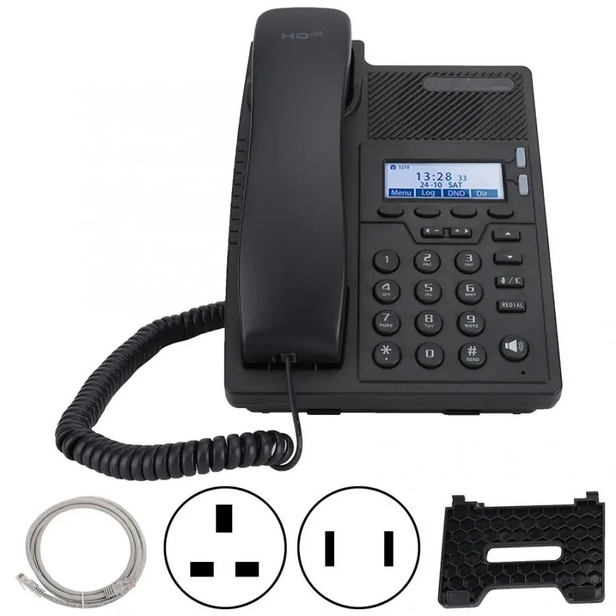 cordless phone ES205-N Entry-Level SIP Protocol Home Office Smart Phone IP Wired Telephone 110-240V telephone portable | Компьютеры и