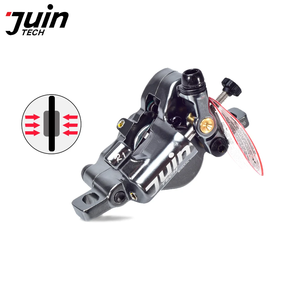 Juin Tech R1 велосипедный Дисковый Тормоз MTB линия тяга гидравлический тормоз с двойным боковым приводом XC дорожный горный велосипед суппорт 160 мм ротор