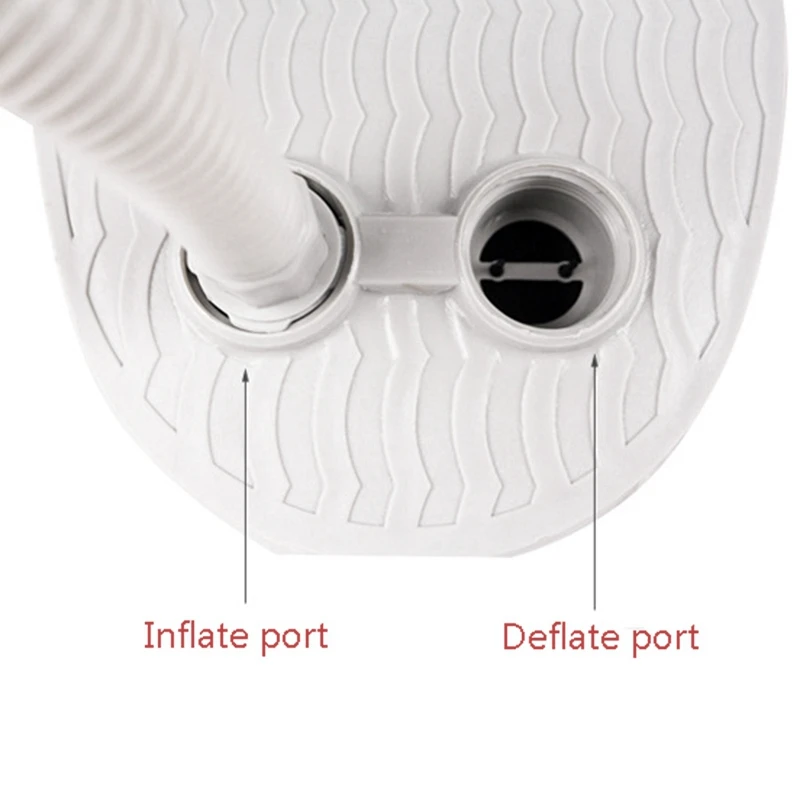 Outdoor Foot Air Pump Inflator Deflate With Hose& Valve Adapter For Inflatable Boat Bed Kayak Raft Toy Floating Accessory Three