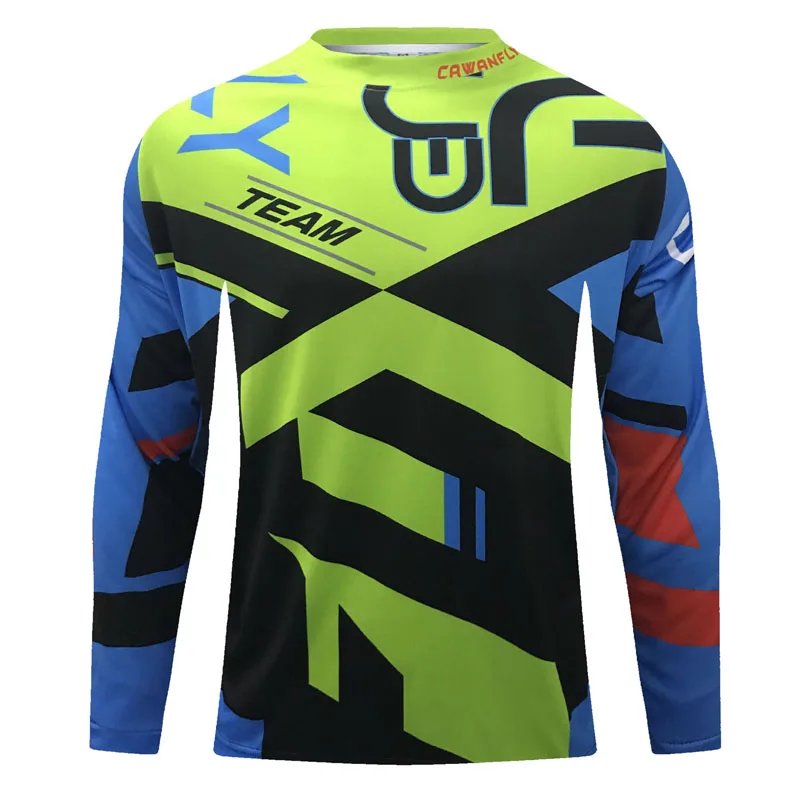 

2020 CWF Enduro Downhill Jersey MTB Off-road Long Sleeve Motorcycle Motocross mountain Bike Racing T-shirt