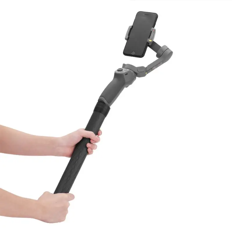 Карбоновое волокно полюс бар удлинитель палка для DJI Osmo Mobile 3/2/Zhiyun/Ronin S