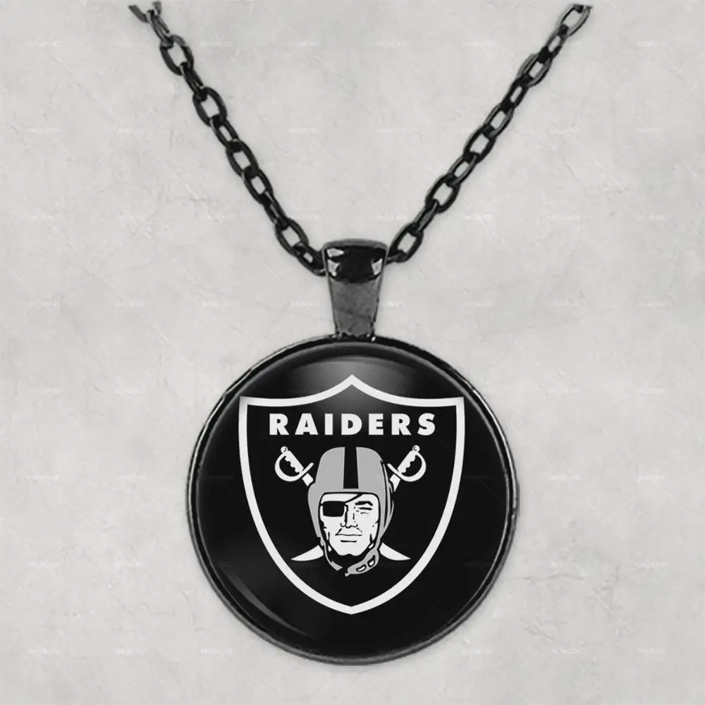 Ожерелье с фото кулоном Окленд Raiders подарок на день рождения матери симпатичная