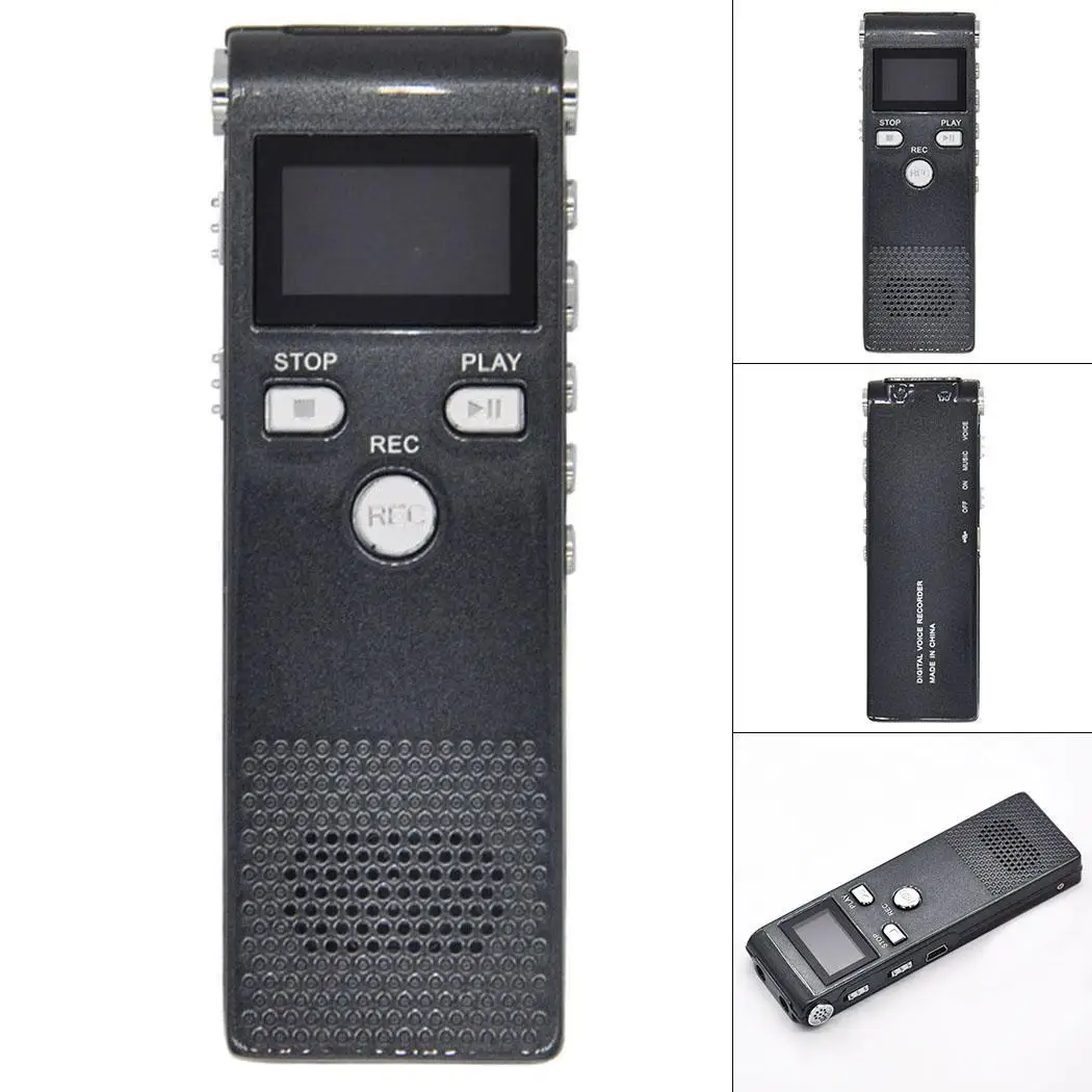 

Mini Digital Voice Recorder Portable MP3 Player Noise One key recording, very convenient Reduction 8GB Recorder