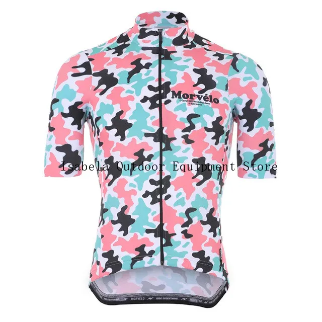 Men's Cycling Jersey Team MTB Short Sleeve Jerseys Breathable Mountain Bike Bicycle Jersey Clothing Sport Wear Shirt