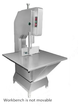 Moveable workbench Commercial Bone Cutter Electric Meat Sawing Machine Pig Feet Beef Bone Cutting Machine bone saw machine 3