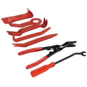 

Car Door Trim Clip Removal Pliers Auto Door Remover Tool Stereo Radio Interior Light Repair Tool Kit Body Moulding Removing 7 PC