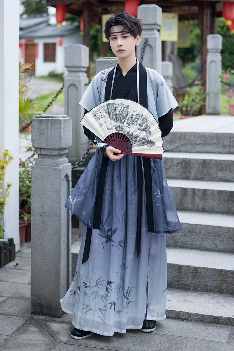 Plus Size Chinese Style Hanfu Dress Men's Modern Hanbok Ancient Tang  Dynasty Traditional Cosplay Performance Clothing Blue Robe| | - AliExpress