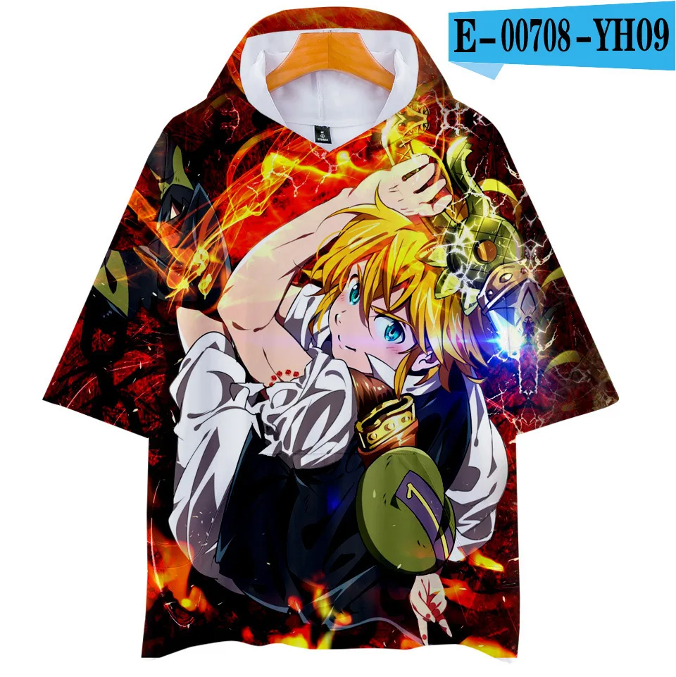The Seven Deadly Sins 3D принт Забавный аниме футболка Nanatsu No Taizai Harajuku топы оверсайз унисекс повседневное Свободный пуловер - Цвет: G style