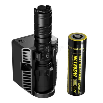 

New NITECORE R25 Tactical Flashlight 800LM XP-L HI V3 LED Torch Unmatched Performance Smart Charging Dock + Rechargeable Battery