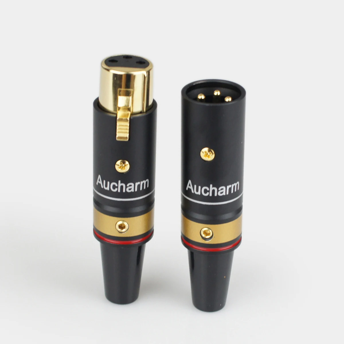 Алюминиевый корпус позолоченный Аудио Адаптер XLR 3Pin мужской/женский аудио адаптер соединитель конвертер HIFI баланс кабель G1045