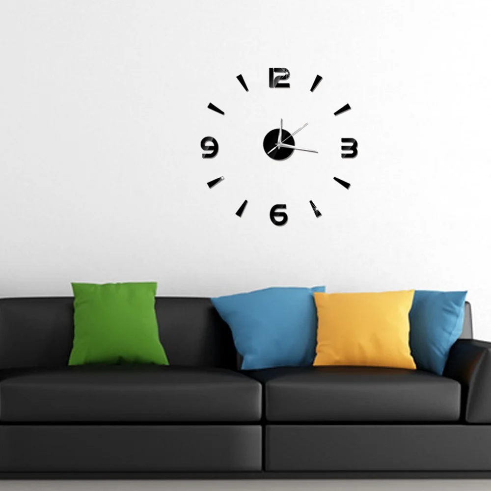 2019 New 3D Wall Clock Mirror Wall Stickers Fashion Living Room Quartz Watch DIY Home Decoration Clocks Sticker reloj de pared 14