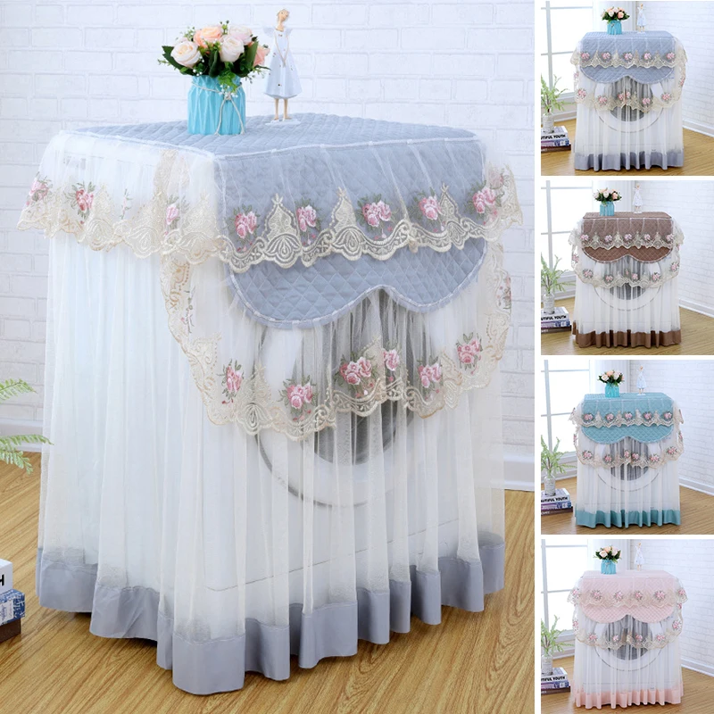 Washable Washing Machine Cover Lace Protector Floral style Home Decor 4 colors Washer Useful