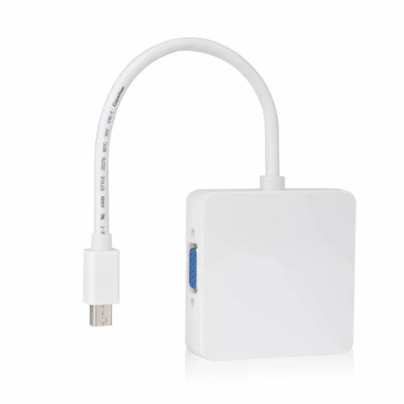 Адаптер портов дисплея кабели DP Thunderbolt к DVI VGA HDMI для MacBook