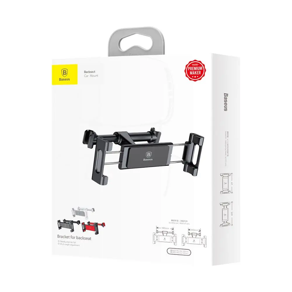 Baseus Back seat Mount Tablet Car Holder For iPad Air Mini Pro Backseat Car Phone Holder Stand For iPhone Xs Max X Samsung