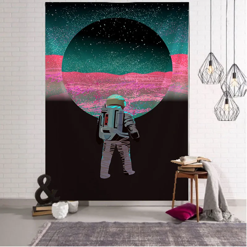 

Astronaut tapestry Mandala Tapestry Hippie Macrame Tapestry Wall Hanging Boho Decor Witchcraft Tapestry
