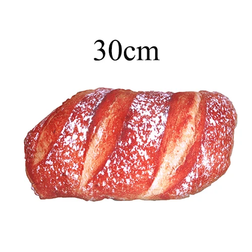 Red 30cm 3D плюшевая подушка подарок мягкая спинка игрушки на день рождения Забавный имитирующий закусочный хлеб форма для детей домашний декор для девочек - Цвет: Red 30cm