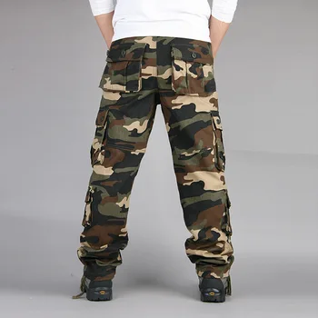 

More than 2019 new multi-functional camouflage slacks man pocket overalls