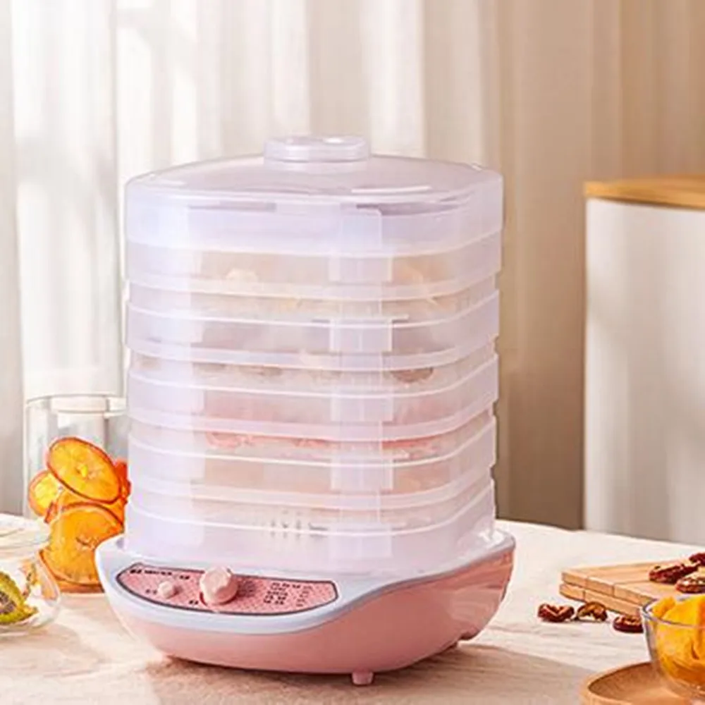 Осушитель для пищевых продуктов, фруктов, овощей, травы, мяса, сушильная машина для домашних животных, закуски, сушилка для пищевых продуктов с 5 лотками, 220 В, ЕС, США