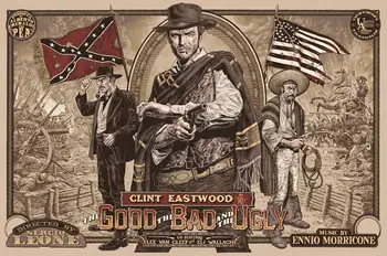 

The Good, the Bad and the Ugly Classic Movie Art Film Print Silk Poster Home Wall Decor 24x36inch