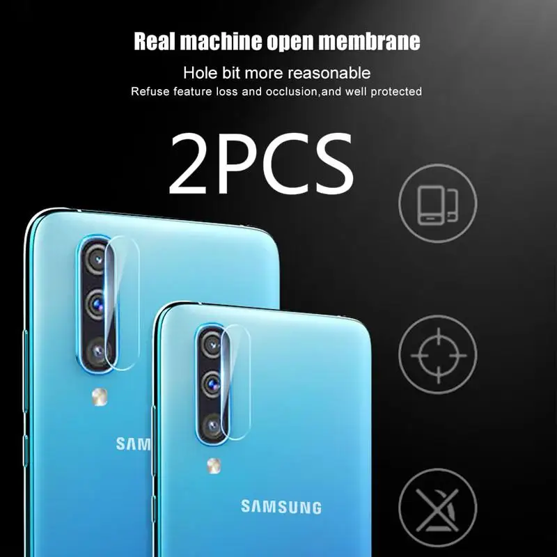 

2PCS Hard Lens Protect Glass For Samsung Galaxy Note 10 Pro A80 A90 A70 A60 A50 A50S A30 M30 S9plus Back Camera Tempered Glass