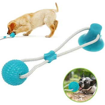 

2020 New Dog Sucker Drawstring Toy Chew Molar Clean Teeth Tpr Rubber Ball Pet Chew Garden Home Pet Family Interactive Toy