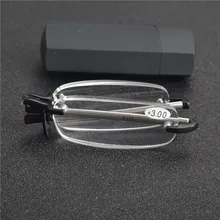 MINCL/модные ультралегкие очки для чтения без оправы для женщин и мужчин, прозрачные линзы, компьютерные очки, очки для чтения Пресбиопии с коробкой NX