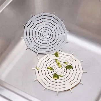 

1Pcs Kitchen Drainer Filter Portable Spider Web Bathroom Shower Accessories Basin Filters Sink Strainer Hair Stopper Floor Drain