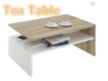 

Minimalist Modern Double Colors Caffe Table Wooden Living Room Furniture Multi Tea Table Meeting Table Poker For Free Time HWC