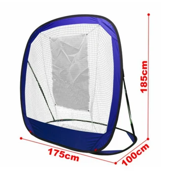 

Foldable Golf Practice Net Golf Blue Outdoor Indoor Chipping Pitching Cages Portable Golf Steel Wire Practice Training Aids CY02