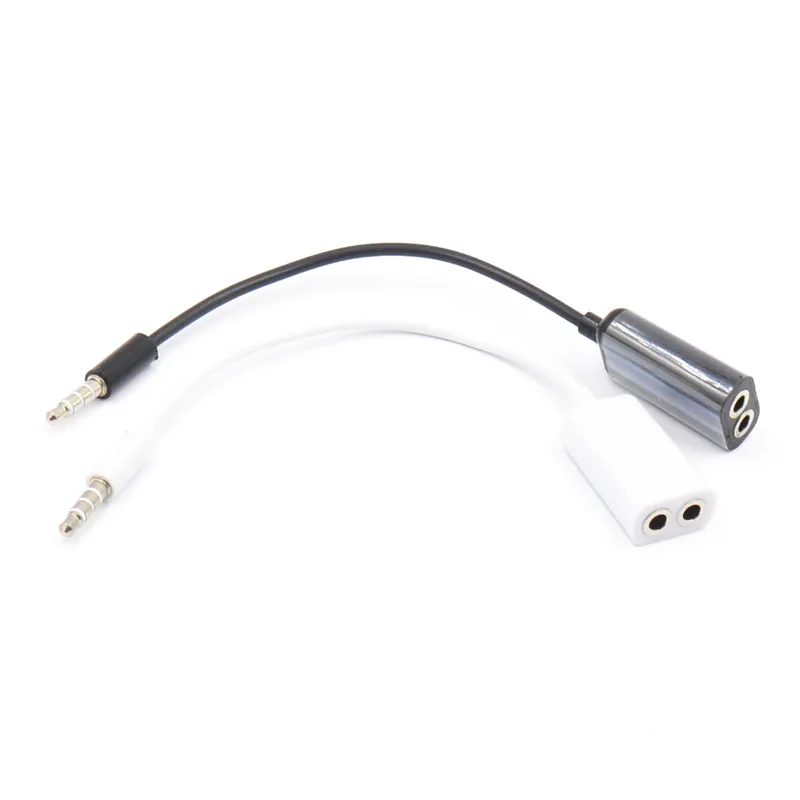 

1 Male to 2 Female 3.5 Jack Aux Audio Cable Headphone Splitter for Apple iPhone 4 5 5s 6 6S 7 plus iPad iPod laptop MP3 speaker