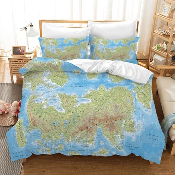 

World Map 3d Bedding Set Duvet Covers Pillowcases World Map Comforter Bedding Sets Bedclothes Bed Linen Bed Set