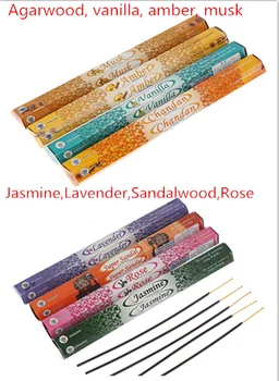 

20pcs/box Tibetan Indian Incense Sticks Multiple Flavor Incense Sticks Fragrance 8types Vanilla/amber/musk Jasmine