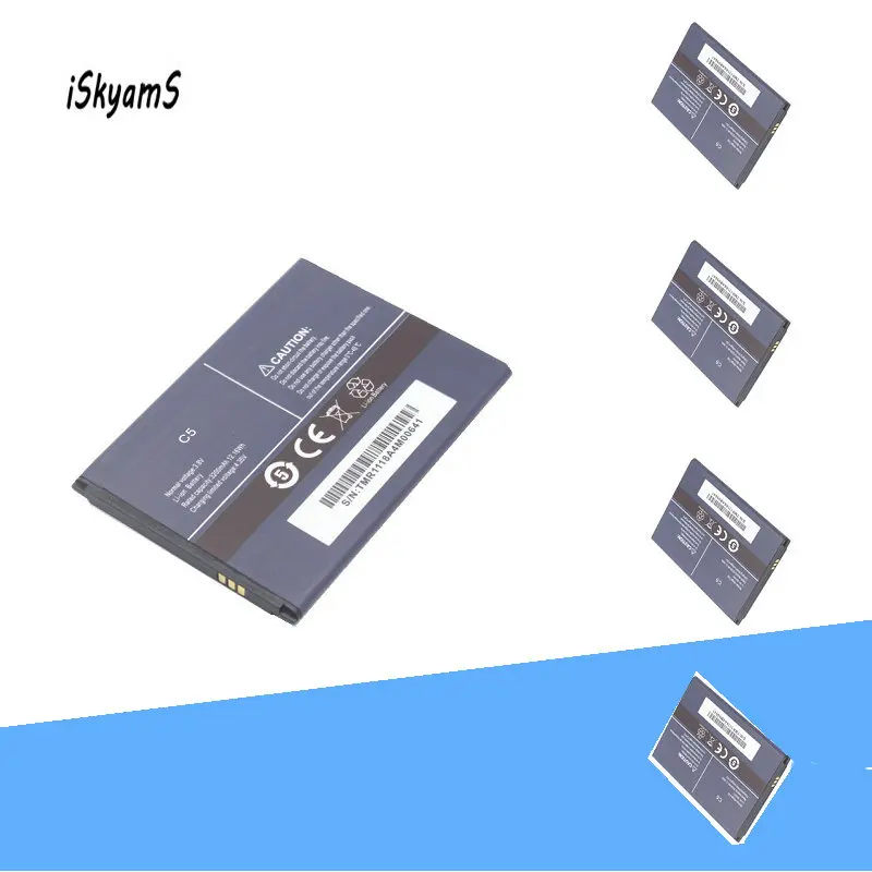 ISkyamS 5 шт. 3200 мАч Высокая емкость сменная батарея для аккумуляторов Cubot C5