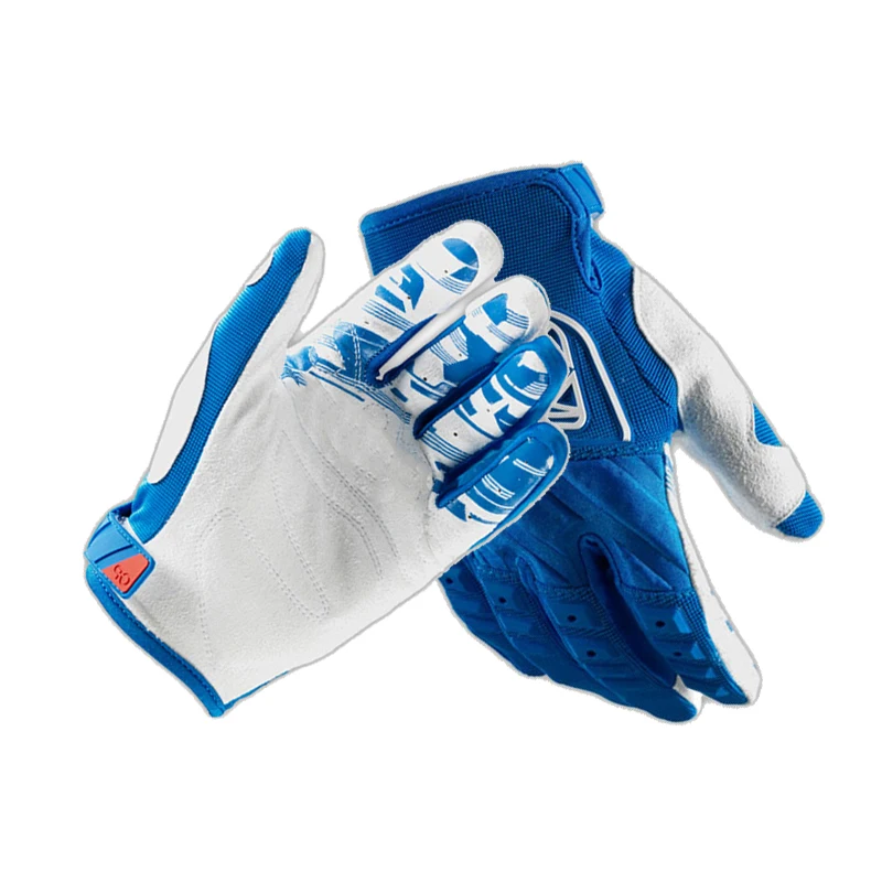 Перчатки для верховой езды мужские и женские модные велосипедные перчатки для спорта на открытом воздухе мотоциклетные ветрозащитные перчатки для велоспорта перчатки для шоссейного велосипеда - Цвет: Синий