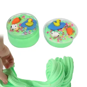 

Duck Animal Flower Cotton Mud Puff Slime Toy DIY Carfts Gift Stress Reliever