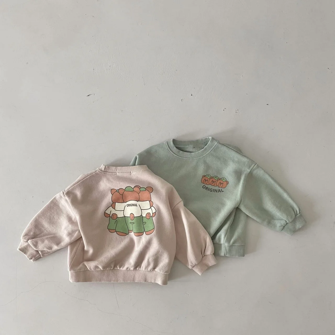 Description Picture 6 of itemFashion Cartoon Print Baby Long Sleeve Tops Kids Casual Sweatshirt For Boys Cute Bear Pattern Pullover Cotton Baby Girl Hoodie