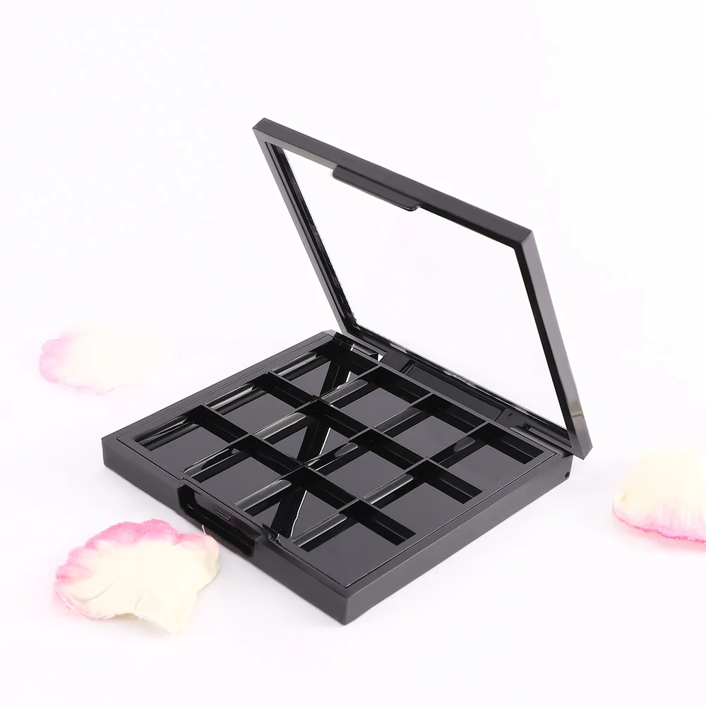 12 Grids Empty Makeup Palette, DIY Empty Eyeshadow Palette Blush Conto –  BABACLICK