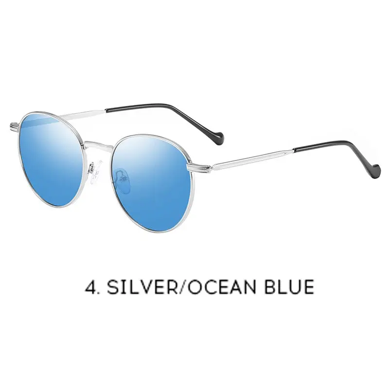 silver.blue Женские поляризованные солнцезащитные очки UV400 серый синий черный розовый RFT201988N - Цвет линз: silver.blue