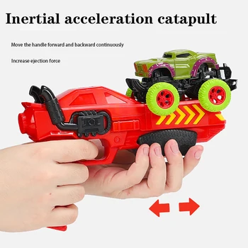 

Fun Inertial Collision Dinosaurs Chariot Catapult Car Dinosaur Car Model Pop-up Mini Model Racing Educational Toy Child Boy Gift