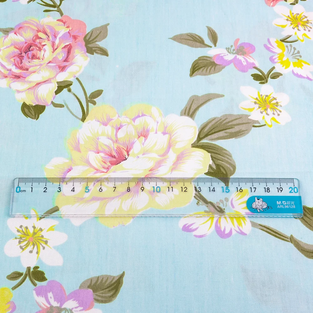 Rose Floral Baumwolle Stoff Patchwork Quilten Nähen Tuch Handwerk Bettwäsche Dekoration Teramila Stoffe Tissue Kleidung Zu Hause – Detail 24