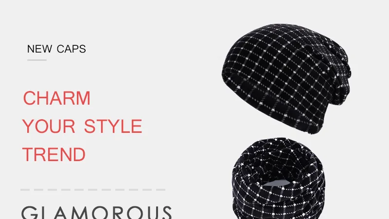 Новинка, осенне-зимние женские шапки Skullies Beanies, Винтажный дизайн, женские шапки двойного назначения для девушек, тонкий модный спортивный шарф для девушек