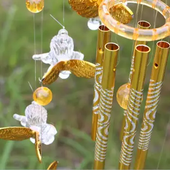

Cupid Guardian Angel Large Wind Chimes Metal Aluminum Tubes Bell Wind Chimes Ornament Windbell Gift Yard Garden Home Decor 70cm