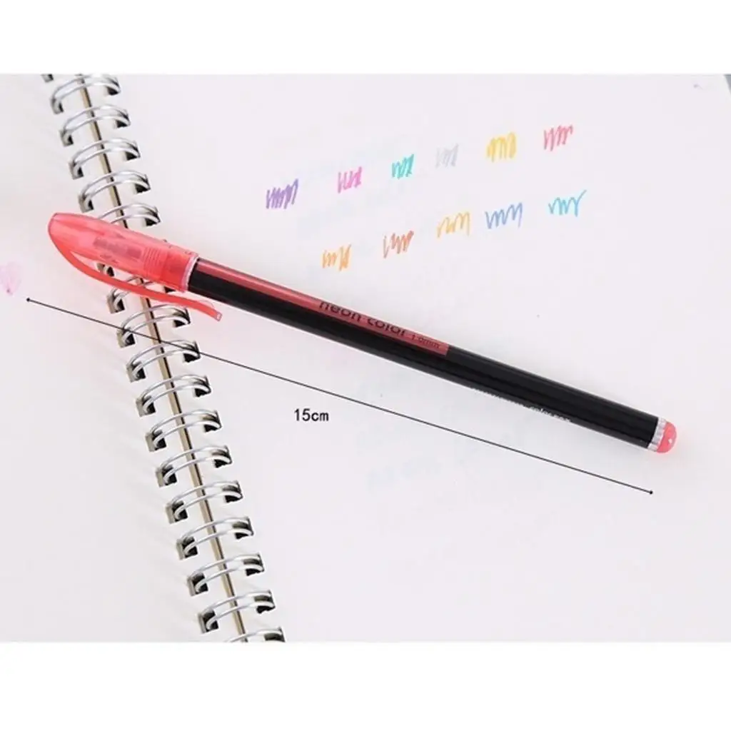 Gel Pens Set Colored Pen Fine Point Art Marker Pen Highlighter Pen 12 Colors