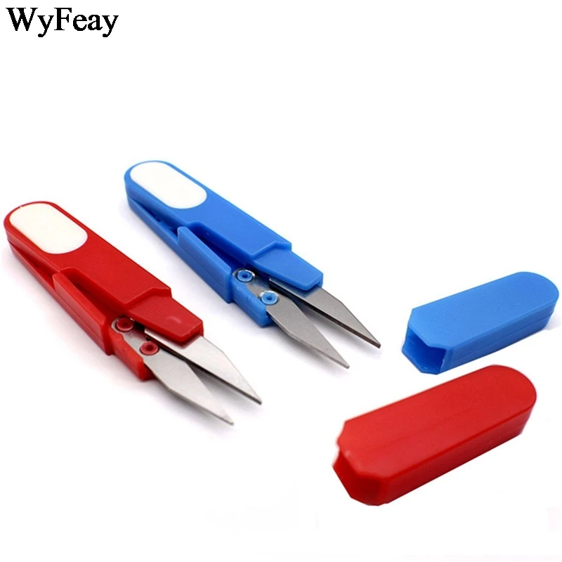 Sewing Scissors Plastic Handle Safety Cover 1 Pcs