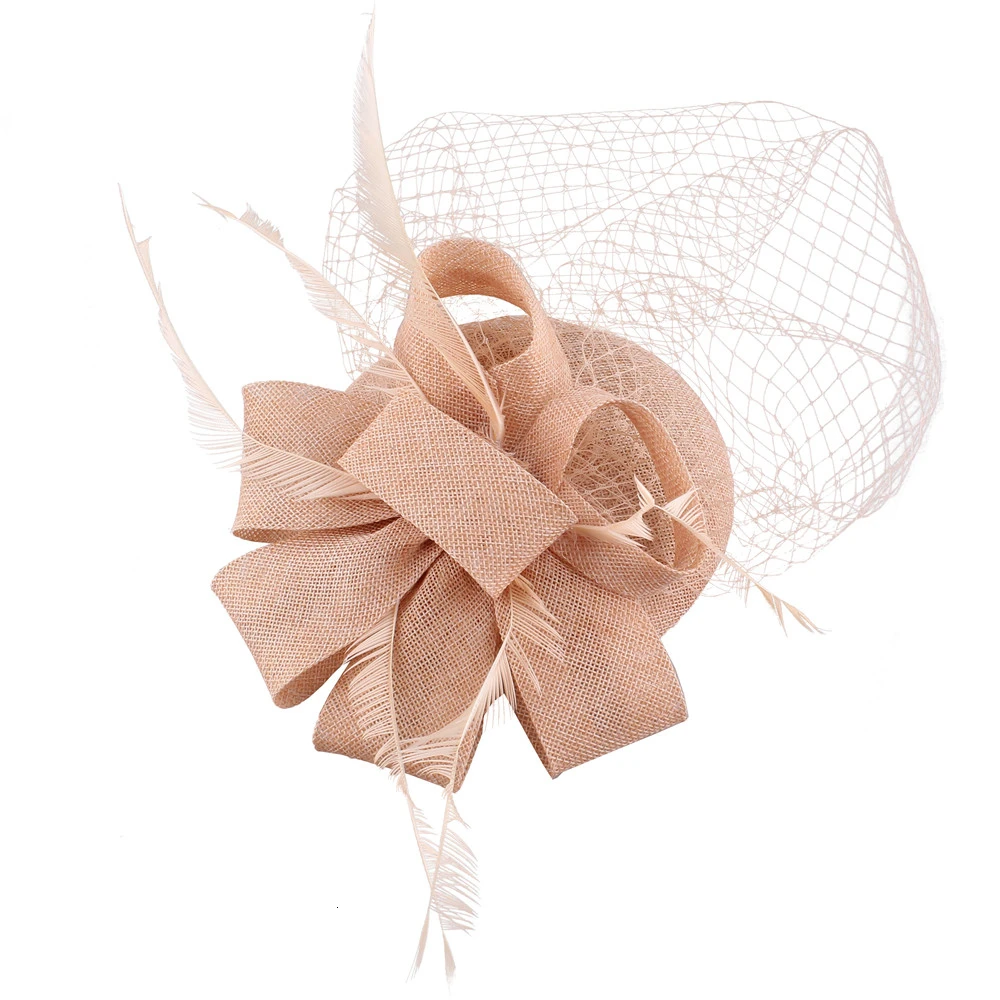 Mingli Tengda Bride Headwear Small Formal Wedding Hat Cheongsam Hair Decorate Hat Cover Face Veil Ornaments Mariage Accessories